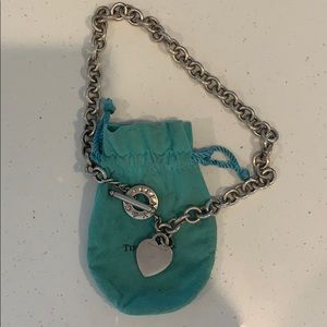 Authentic Tiffany & Co. Heart Toggle Necklace